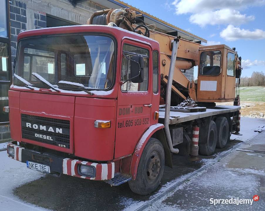 Dźwig żuraw Roman Diesel z silnikiem MAN łódzkie