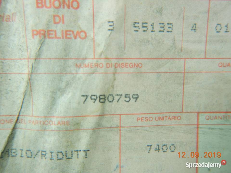KOŁO ZĘBATE Z56 IVECO 7980759 ASO osobowe