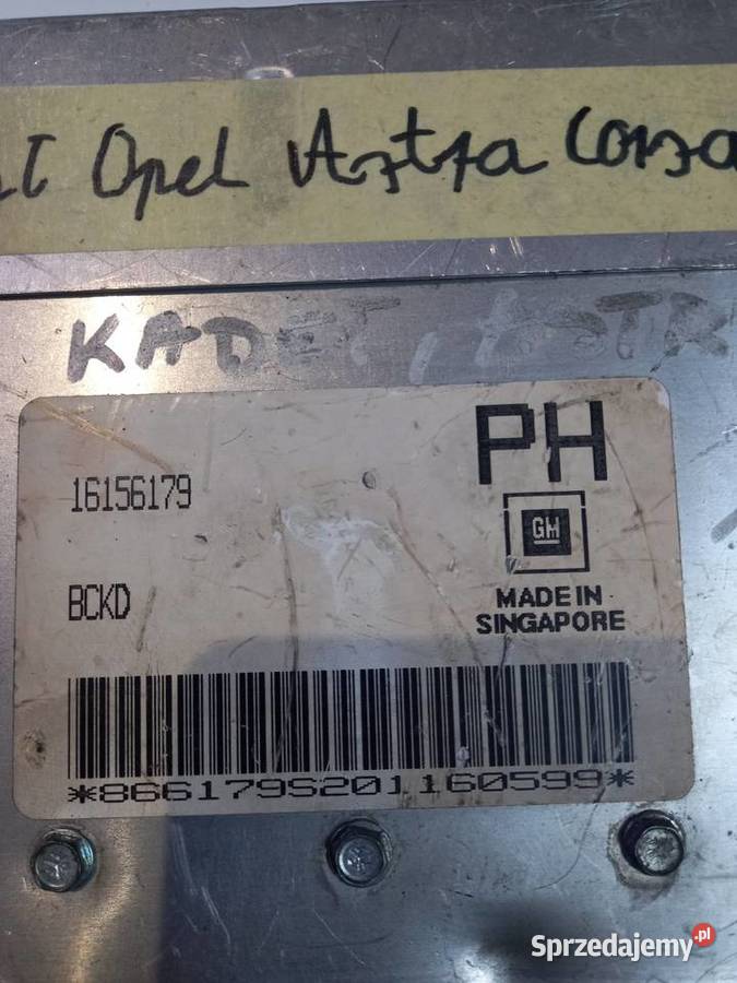 Komputer Opel ASTRA KADET CORSA 16 16156179 wielkopolskie Margonin
