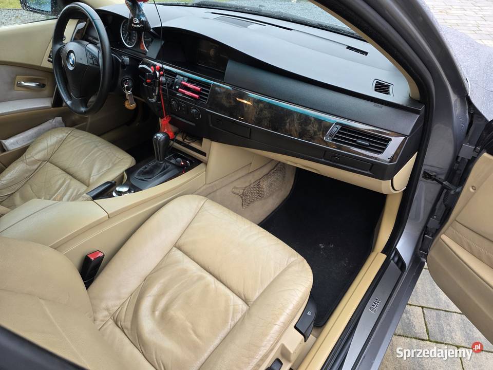 Bmw 530d E61 SkóraAutomat skórzana tapicerka Skwierzyna