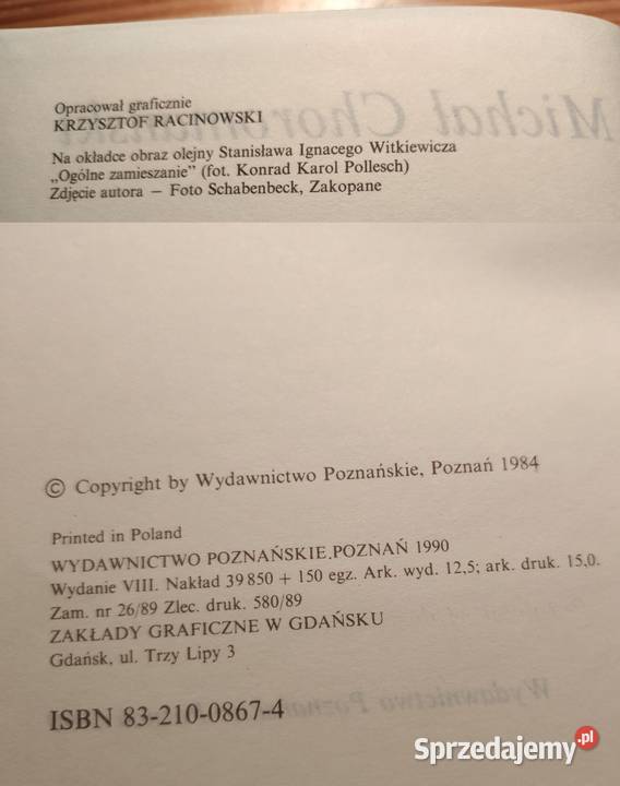 Zazdrość i medycyna Michał Choromański Pozostałe Kielce