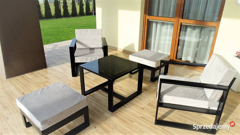 Nowoczesne meble tarasowe ogrodowe metalowe Narożniki Płock