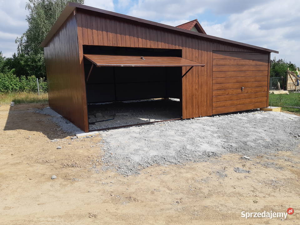Garaż Blaszany ORZECH Złoty Dąb Blaszak GARAŻE blacha Krasnystaw
