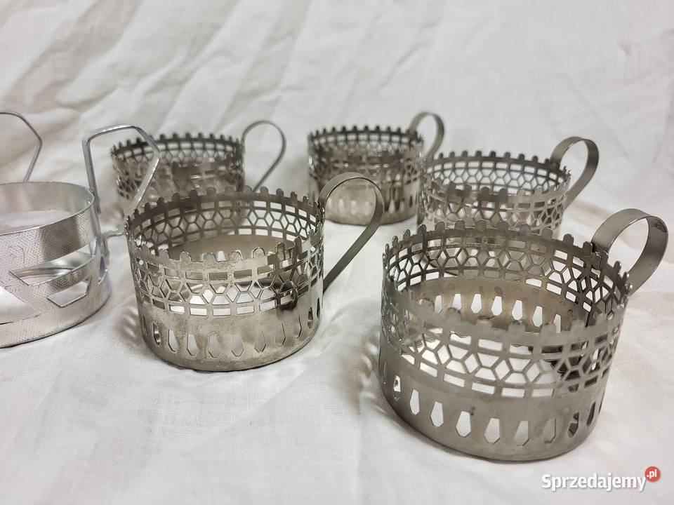 Koszyczki na szklanki PRL 2 zestawy Warszawa sprzedam