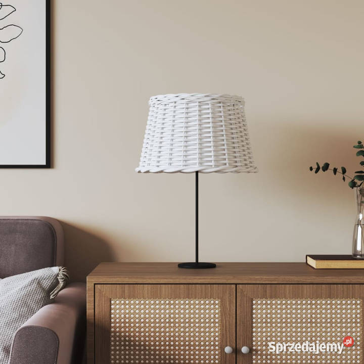 Klosz do lampy biały 45x28 wiklina WM364386 Warszawa sprzedam