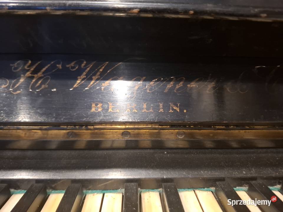 Pianino zabytkowe C Wagner Berlin 150 lat Poznań