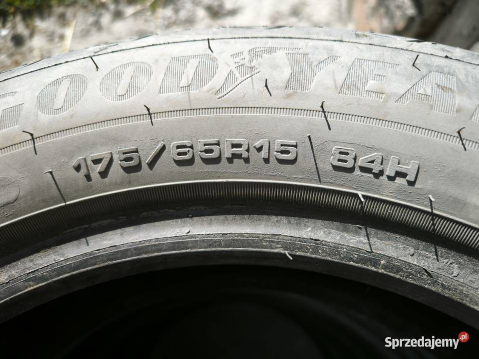 Opony Goodyear 15 produkcji 2024 kupione w 2025 Męcina