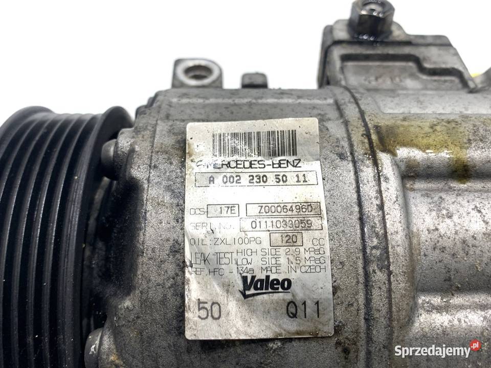 SPRĘŻARKA KLIMATYZACJI MERCEDES X204 A0022305011 osobowe Kompresory klimatyzacji