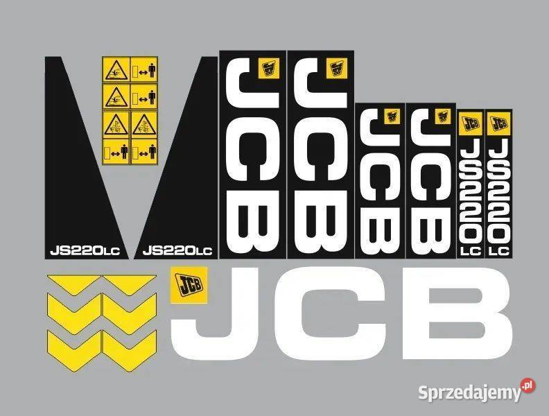Naklejki oklejenie naklejka JCB JS220LC Janików sprzedam