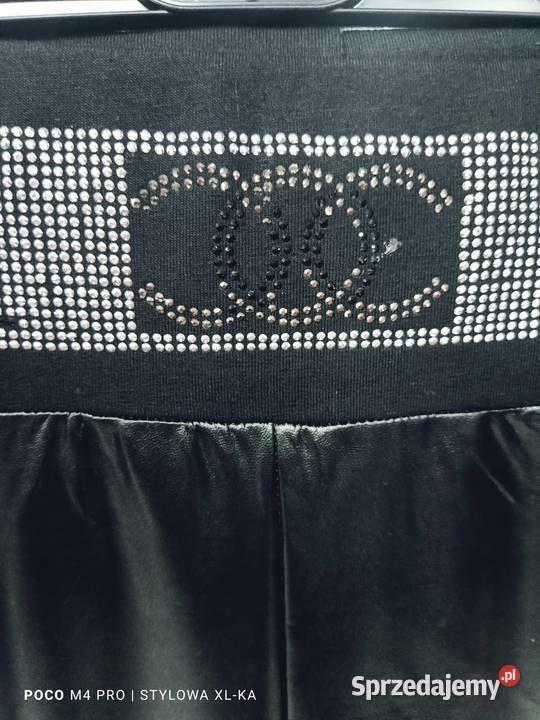 SPODNIE SEXI WOSKOWANE SKÓRA cekiny TYŁ BAWEŁNA Wieluń sprzedam