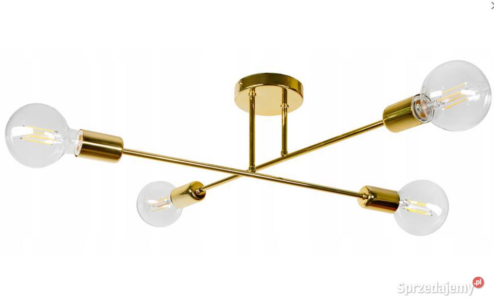 LAMPA wisząca Żyrandol ZŁOTA Gold LOFT Polska Oświetlenie Choroszcz