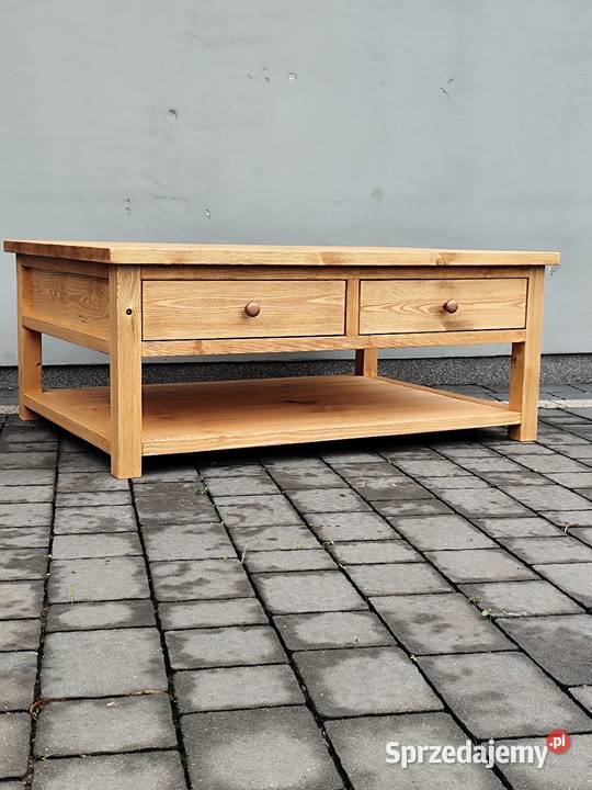 Stolik kawowy konsola rustykalna 120cm