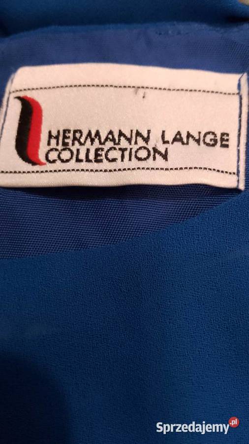 Suknia damska balowa marki Hermann Lange niebieski Częstochowa