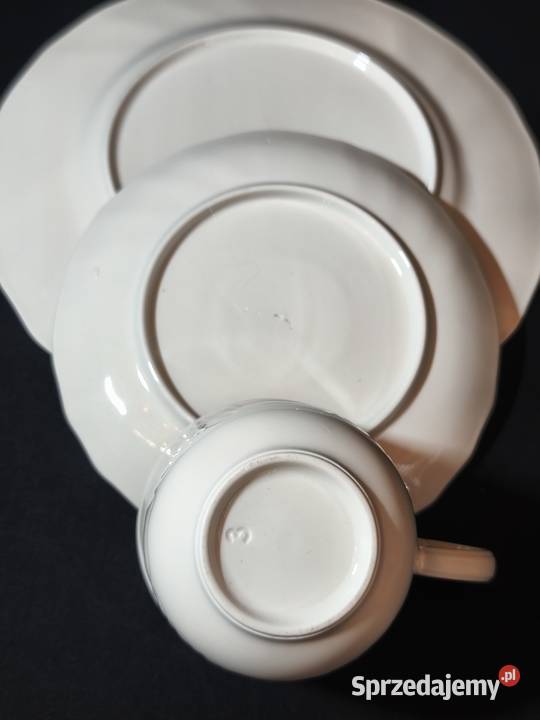 Zestaw kawowy Porcelana i szkło lubelskie
