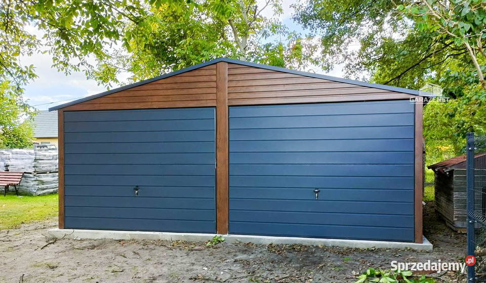 GARAŻ BLASZANY 6m x 55m DWUSPAD 2x BRAMA OKNO małopolskie Łapanów sprzedam