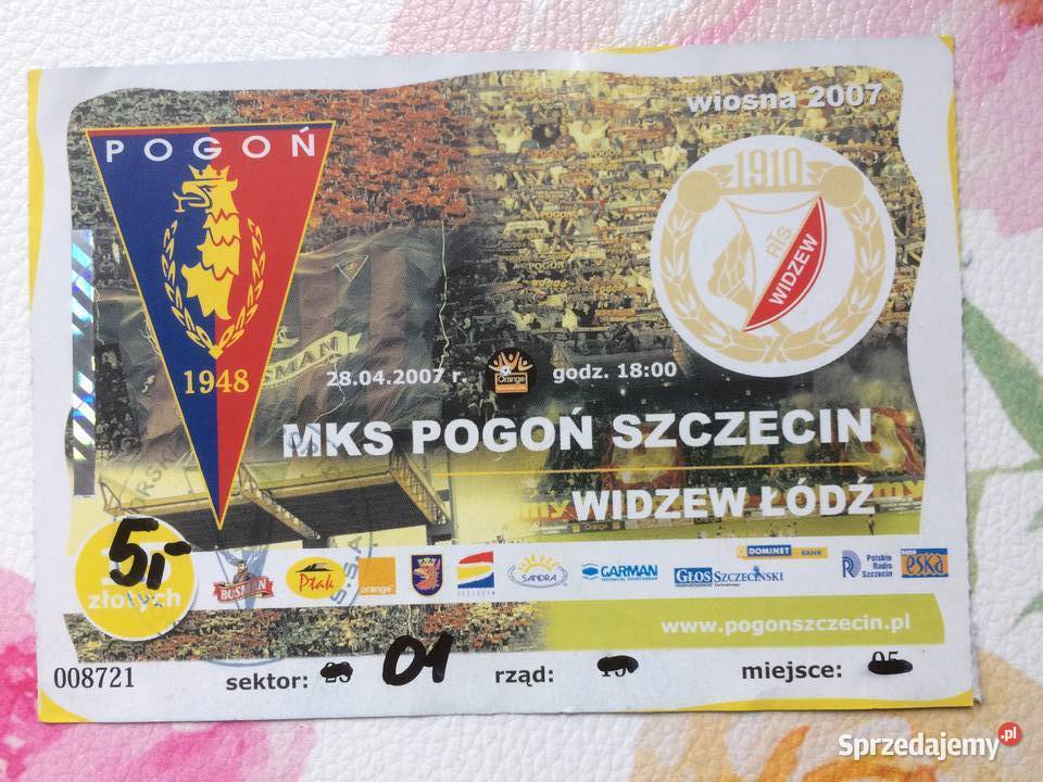 1172 Bilet Pogoni Szczecin 2007 R