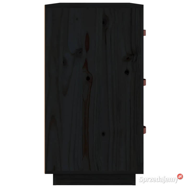 Komoda czarna 80x40x75 lite drewno sosnowe mazowieckie Warszawa