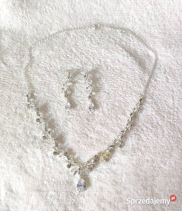 Korona tiara opaska naszyjnik kolczyki komplet sprzedam