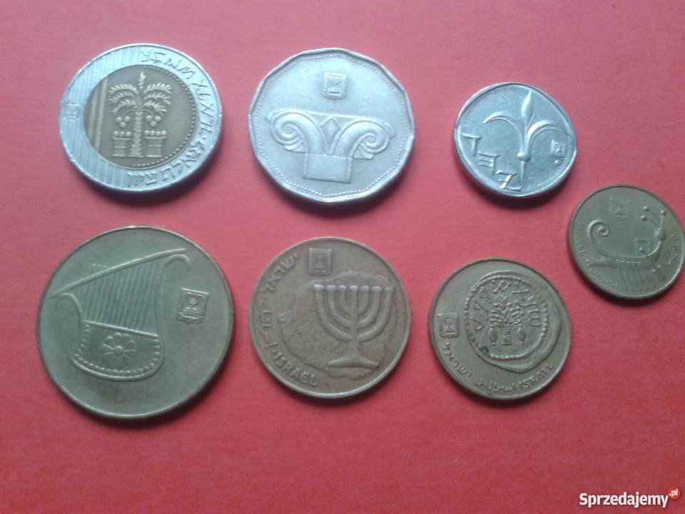 Monety Izrael 7 sztuk Skierbieszów sprzedam