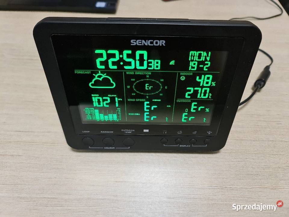 Stacją pogody wyświetlacz Sencor SWS9700 pomorskie Czarna Woda