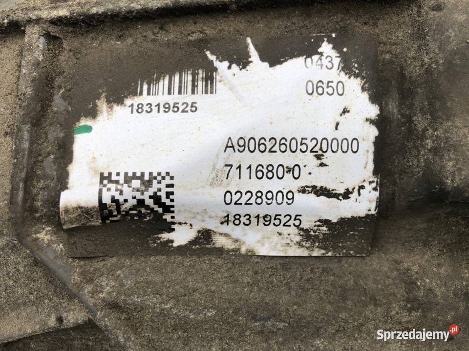 SKRZYNIA BIEGÓW MERCEDES W906 A9062610403 21 163 sprzedam