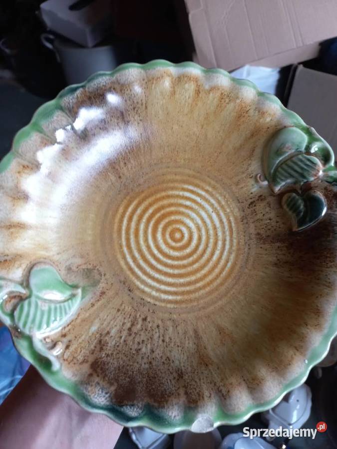 stary talerz wiekowy ze znakiem utcakindsh mazowieckie Piastów