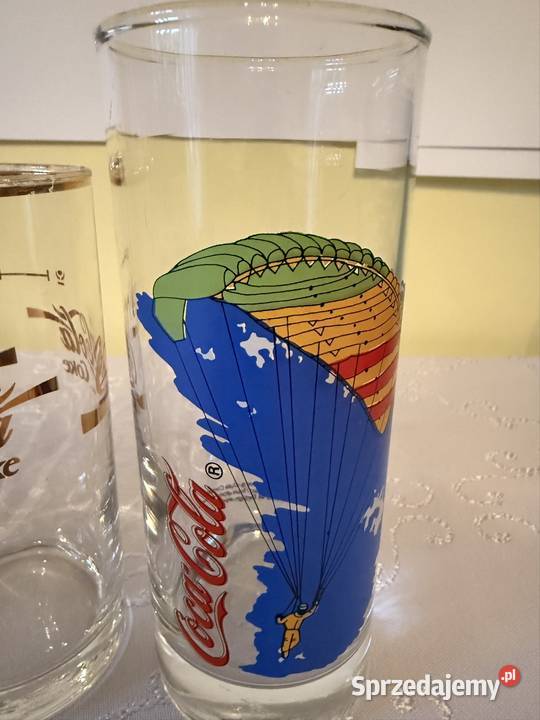 Szklanki CocaCola z logo Zestaw Mikołaja Retro Czerwionka-Leszczyny