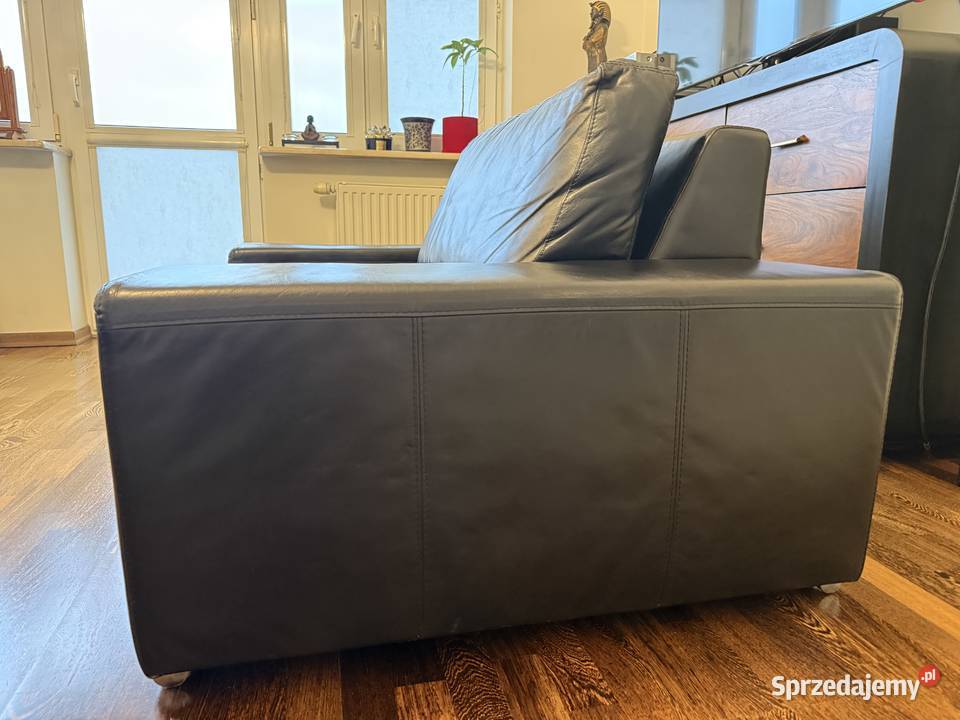 Skórzany wypoczynek z AlmiDecor sofa 240 fotel Płock