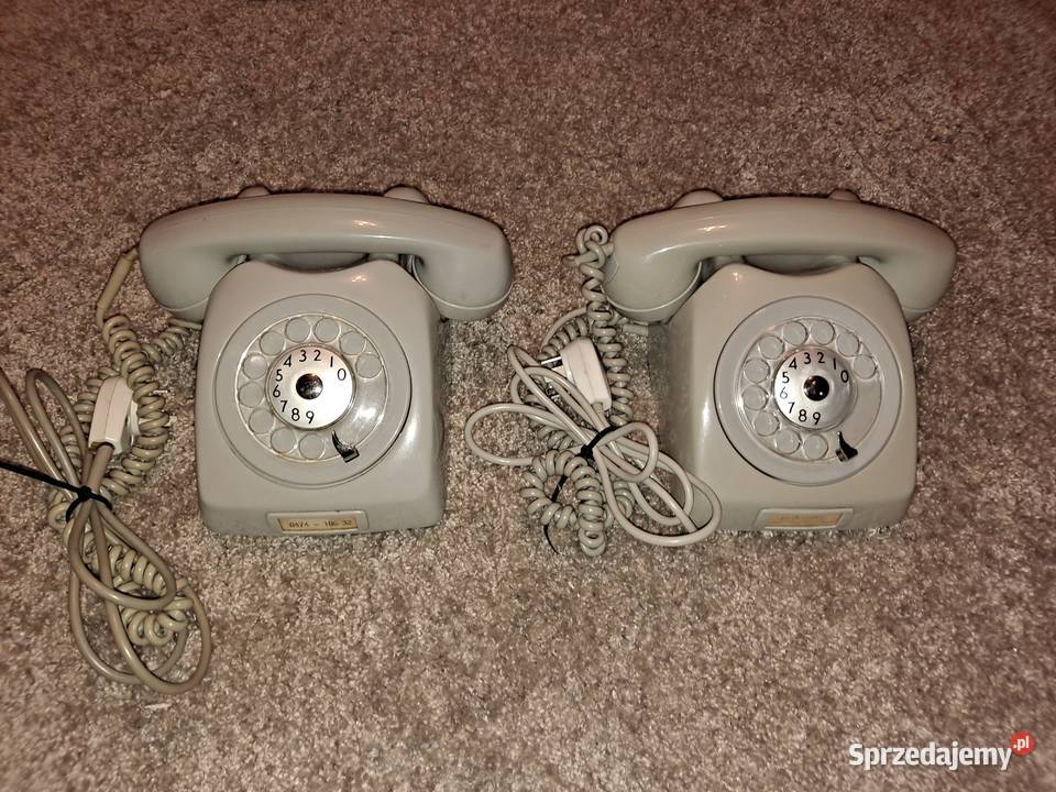 Telefon z tarczą zabytek lata 60te Lublin