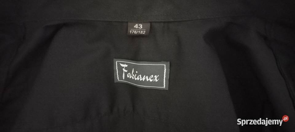 Garnitur męski czarny prążki Elbląg sprzedam