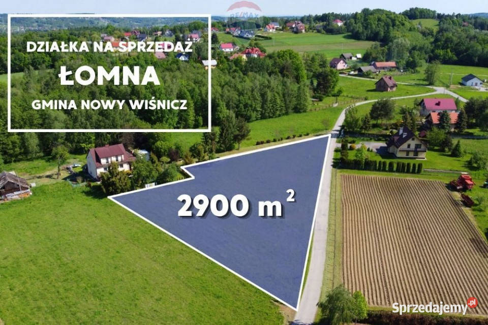 DZIAŁKA BUDOWLANA 2900 m ŁOMNA NOWY WIŚNICZ