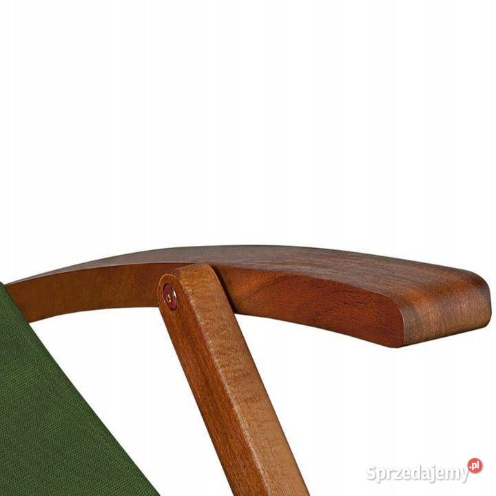 Leżak ogrodowy jasne drewno akacjowe plażowy Zamość