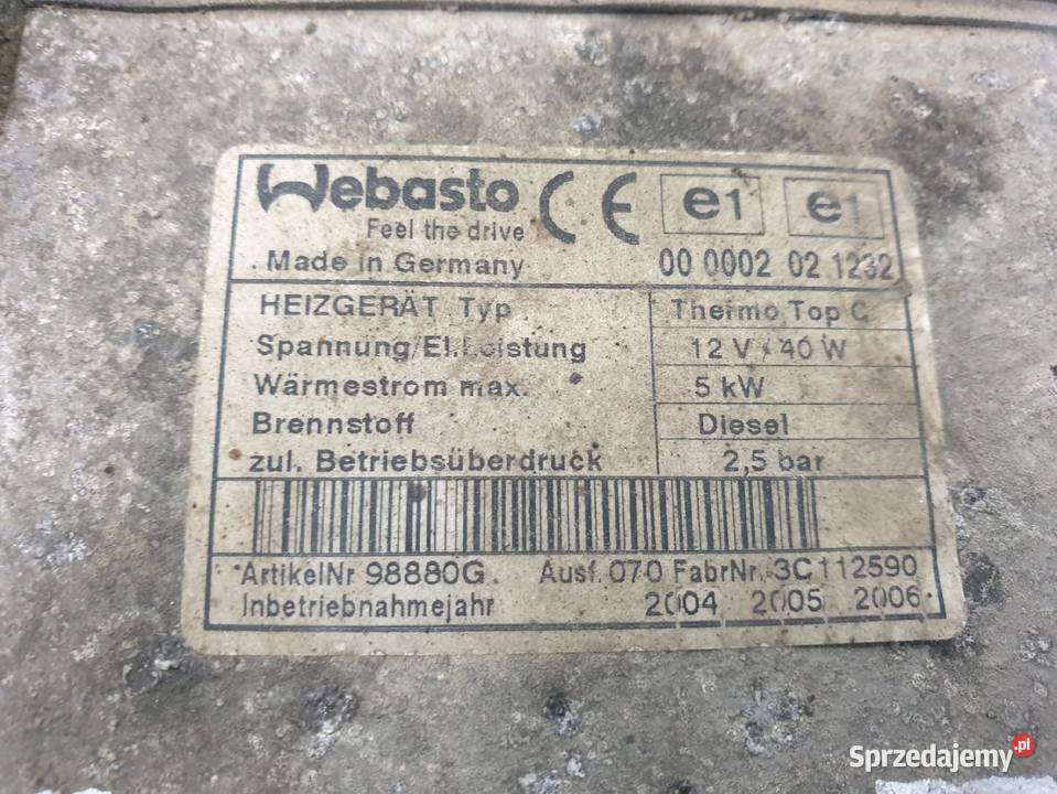 Lancia Phedra 22 JTD OGRZEWANIE POSTOJOWE Rudka