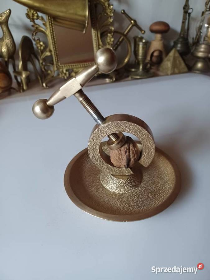 Mosiężny dziadek do orzechów śruba Poznań