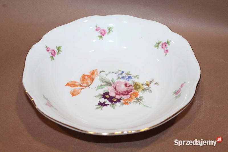 Porcelanowa salaterka w kwiaty 801 Szczecin