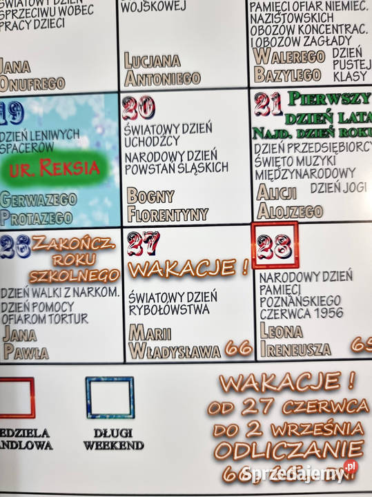 Kalendarz Rodzinny 2026 ścienny miesięczny63 48 Filipów