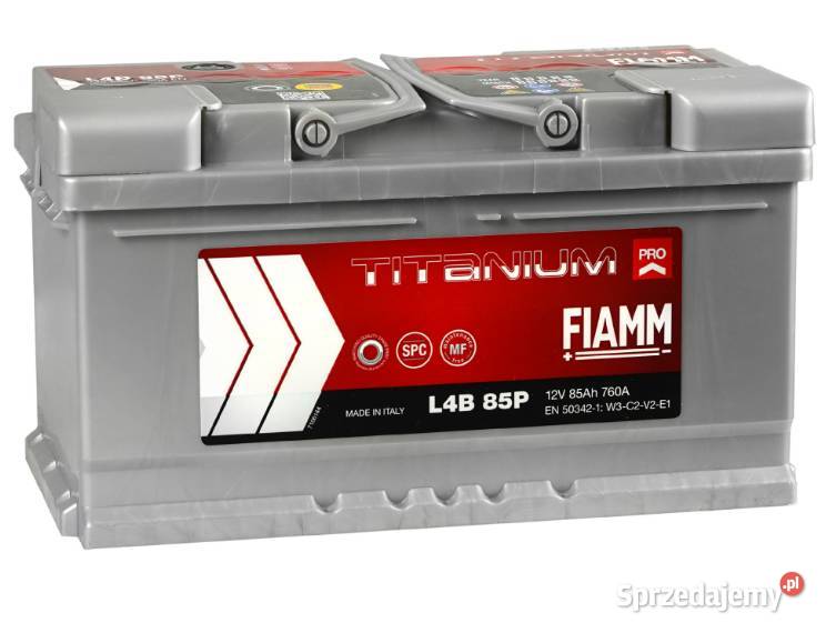 Akumulator 12V 85Ah 760A Fiamm Titanium Pro P Kościerzyna sprzedam