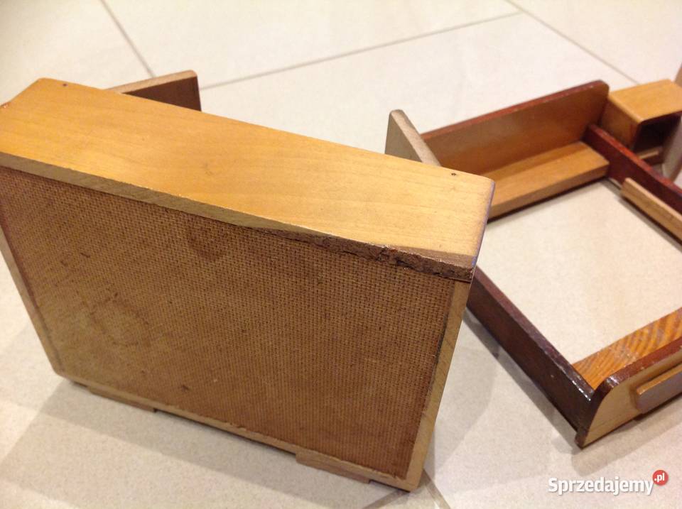 Mebelki Drewniane Vintage Lalek Sypialnia lata Nowa Sól