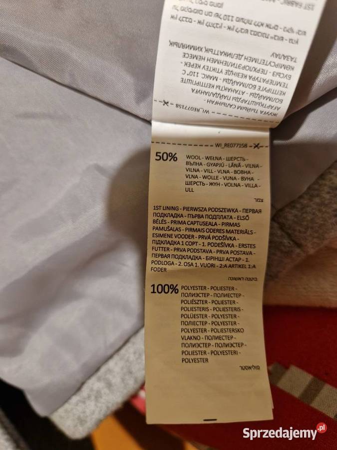 Płaszcz wełniany prawie nowy Lipnica Górna