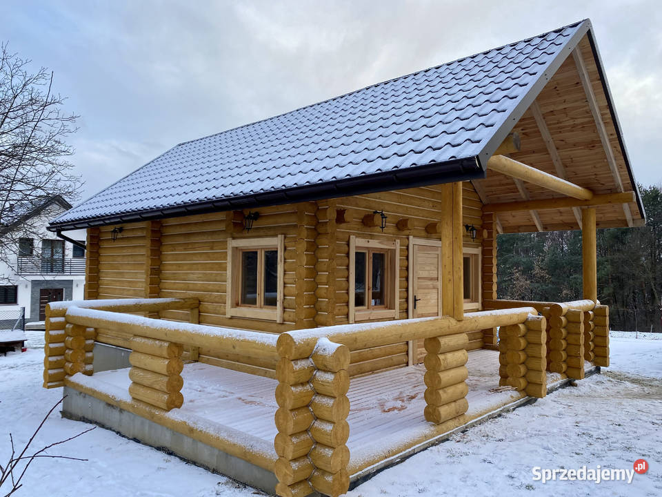 DOM Z BALI OKRĄGŁYCH 70 m2 Domki drewniane Rzeszów