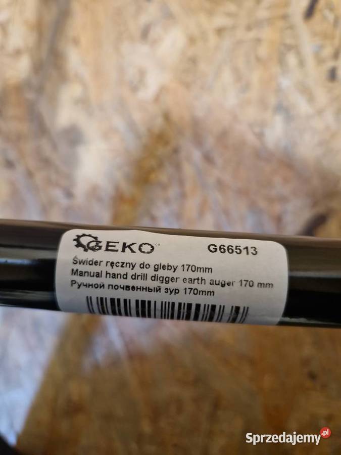 ŚWIDER RĘCZNY DO GLEBY WIERTNICA 170mm STALOWY Głogowa