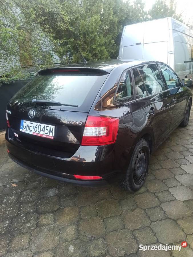 Skoda Rapid Spaceback 16 TDI Czarny Hatchback Słupsk sprzedam