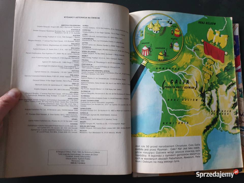 Asterix 4 komiksy pierwsze wydania pomorskie