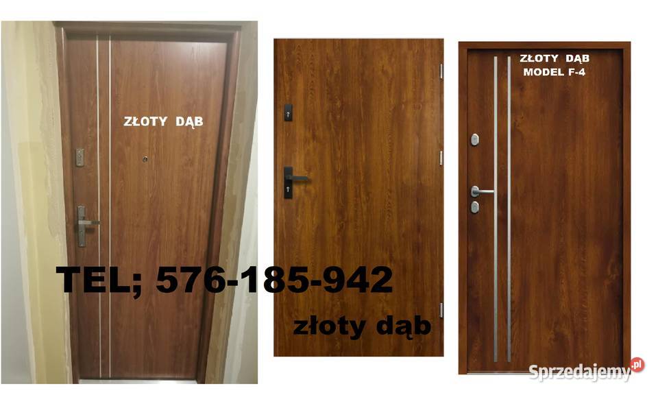 Drzwi zewnętrzne wejściowe z montażem do Czeladź