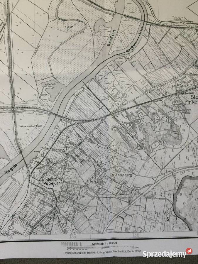 437 Kopia Niemieckiej Mapy Szczecin Zdroje
