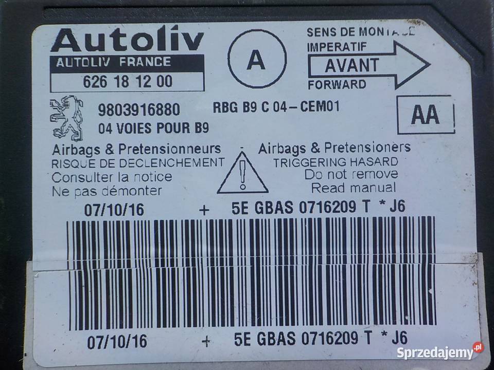 BERLINGO II III 16 BHDI LIFT II 17r modul sensor Suków