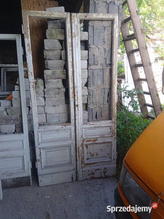 Drzwi balkonowe kamienicy dwuskrzydłowe Czernikówko