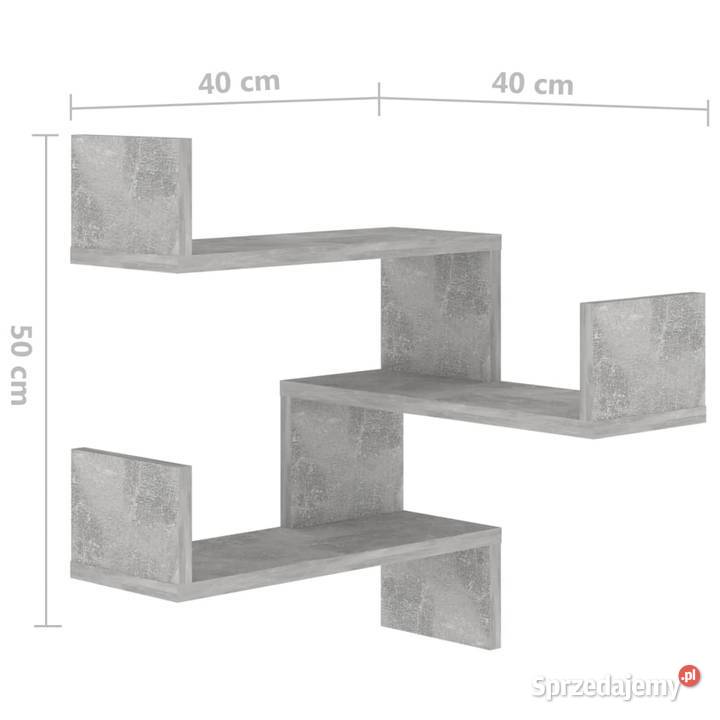 vidaXL Narożna półka ścienna szarość betonu Warszawa