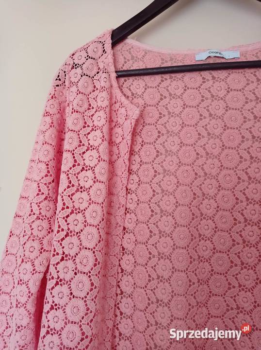 Ażurowy sweter narzutka podlaskie Hajnówka