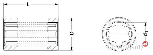 Tuleja profilowa 134 Z6 L80 mm 6740120KR Pozostałe Kamionna sprzedam